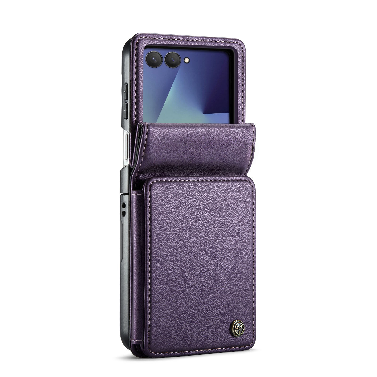 Samsung Galaxy Z Flip 7 RFID blocking Wallet Cover Purple
