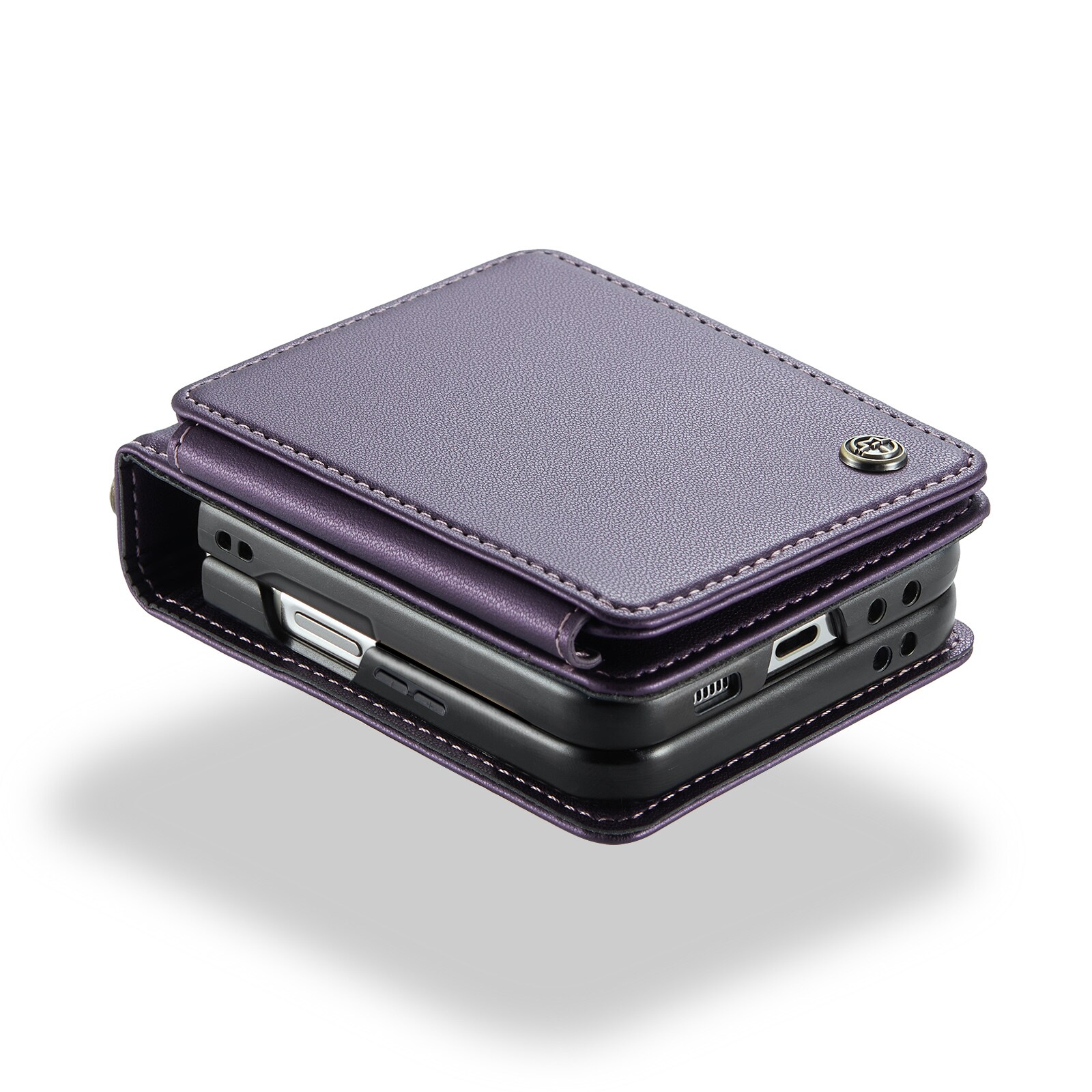 Samsung Galaxy Z Flip 7 RFID blocking Wallet Cover Purple