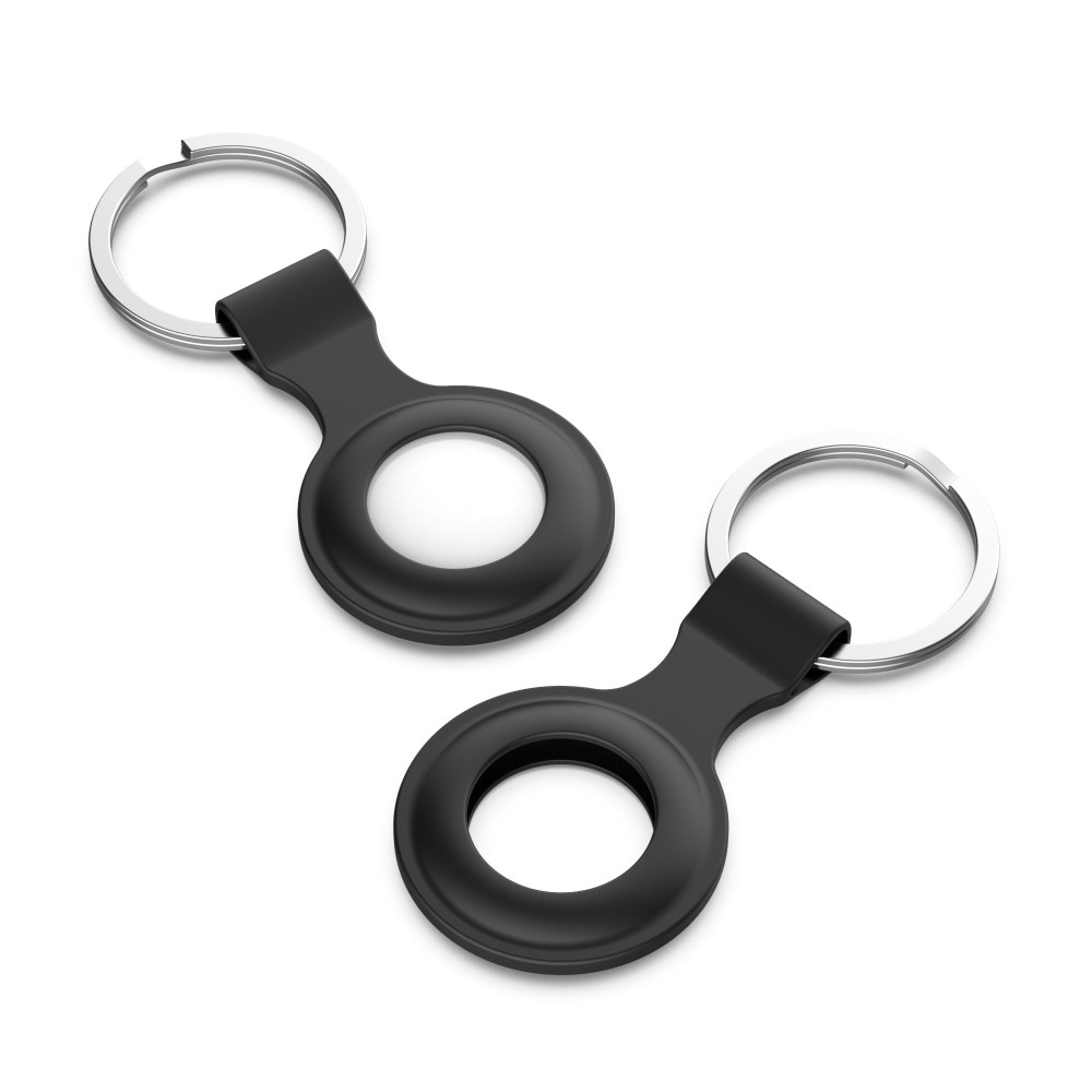 AirTag Silicone Key Ring Black