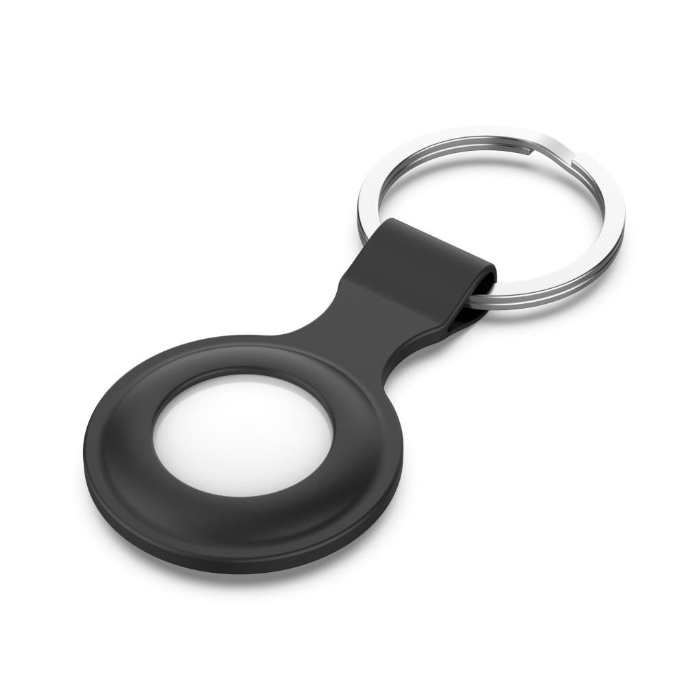 AirTag Silicone Key Ring Black