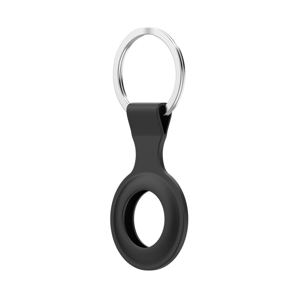AirTag Silicone Key Ring Black