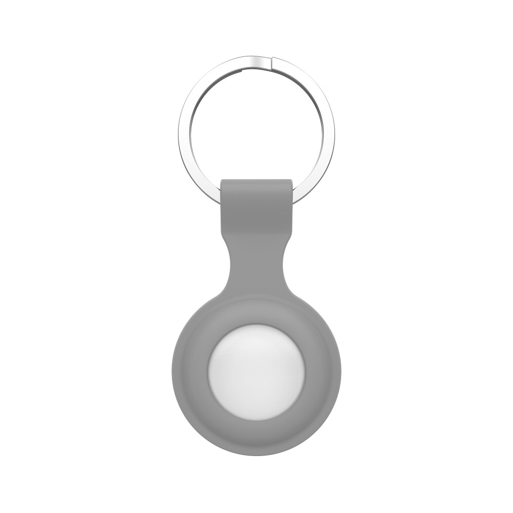 AirTag Silicone Key Ring Grey