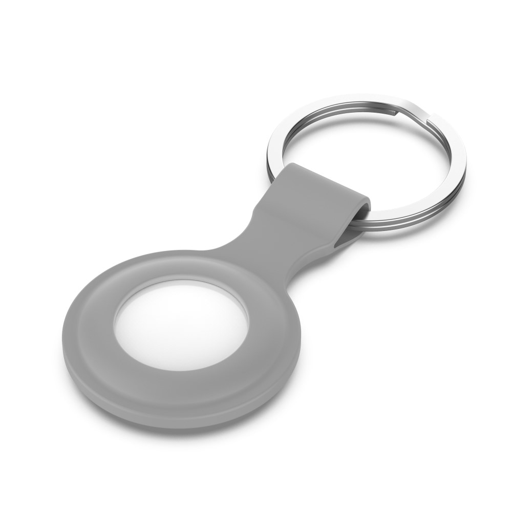 AirTag Silicone Key Ring Grey