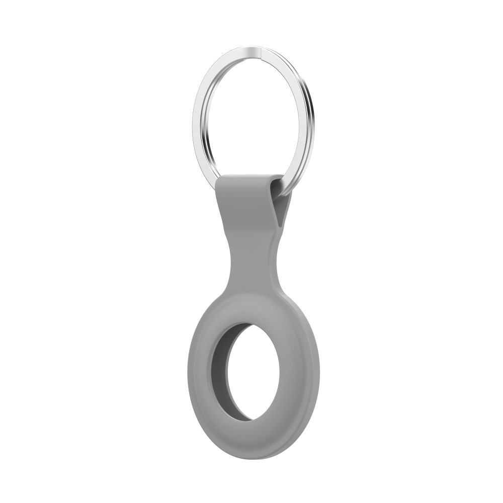 AirTag Silicone Key Ring Grey
