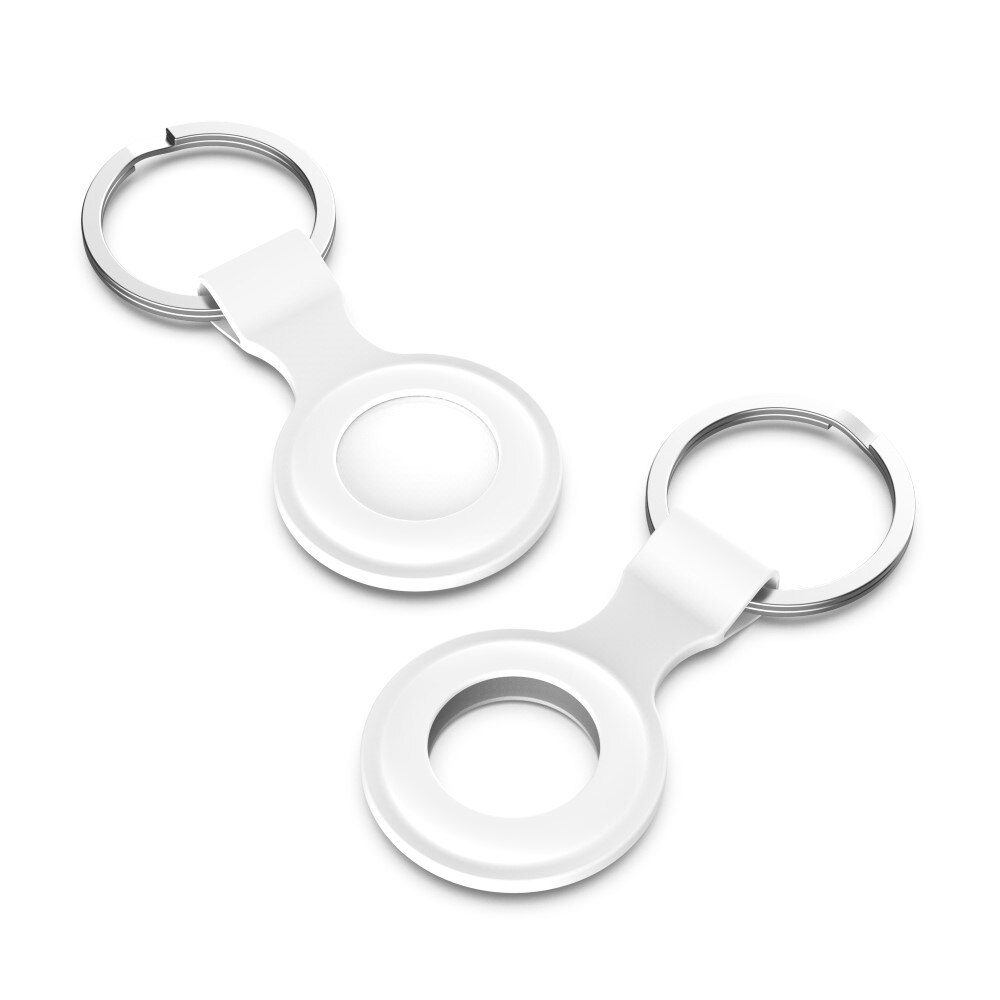 AirTag Silicone Case/ Key Ring White