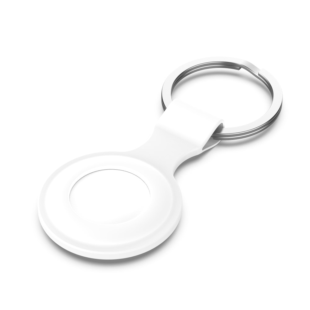 AirTag Silicone Case/ Key Ring White