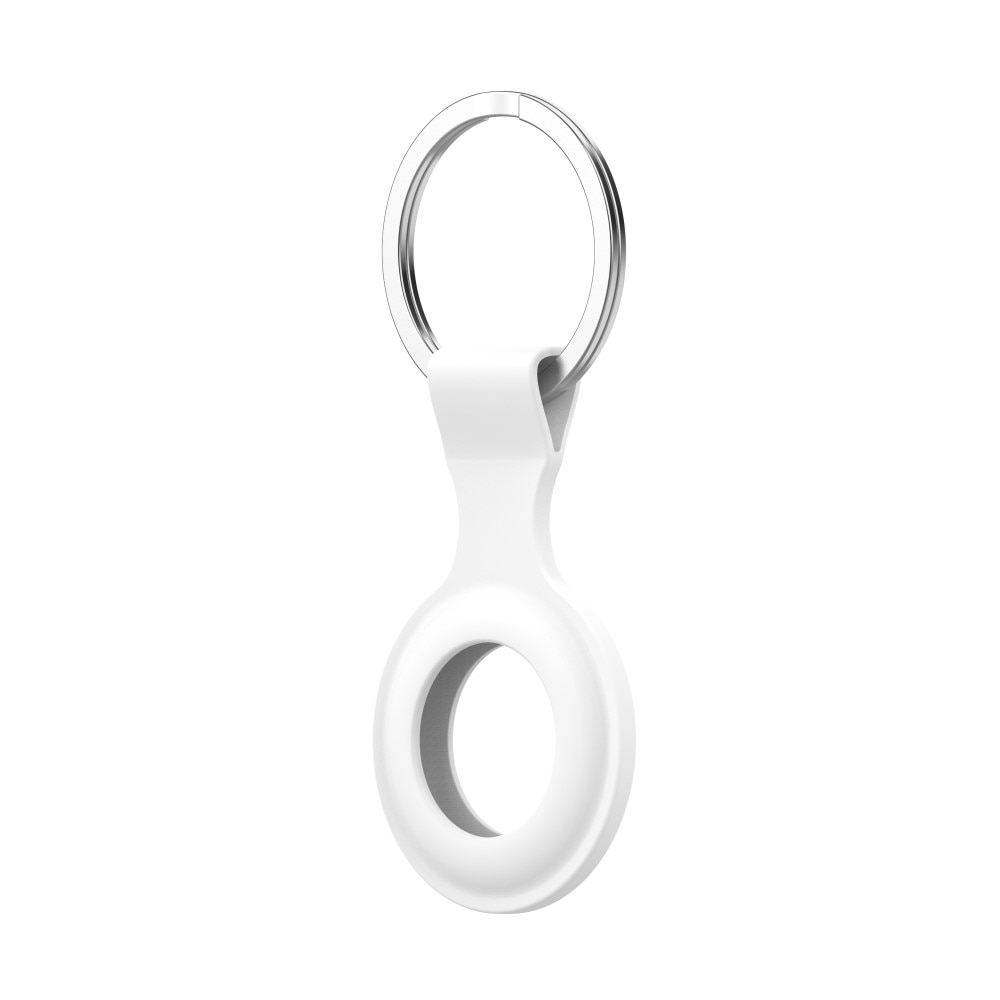 AirTag Silicone Case/ Key Ring White