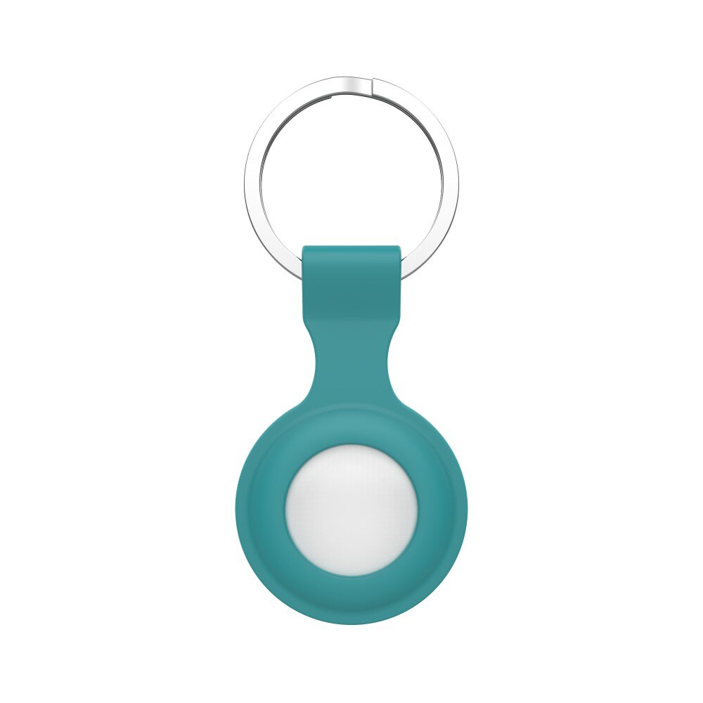 AirTag Silicone Key Ring Green