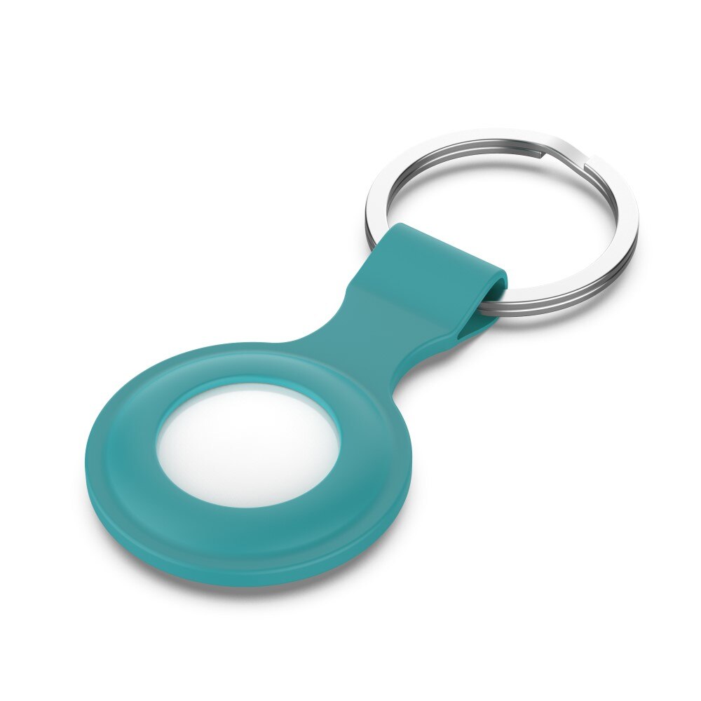 AirTag Silicone Key Ring Green