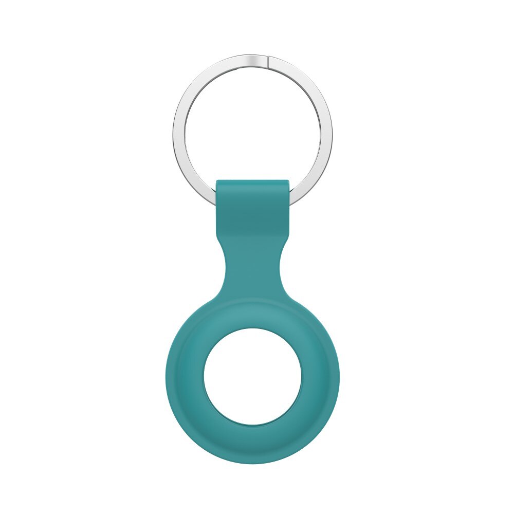 AirTag Silicone Key Ring Green