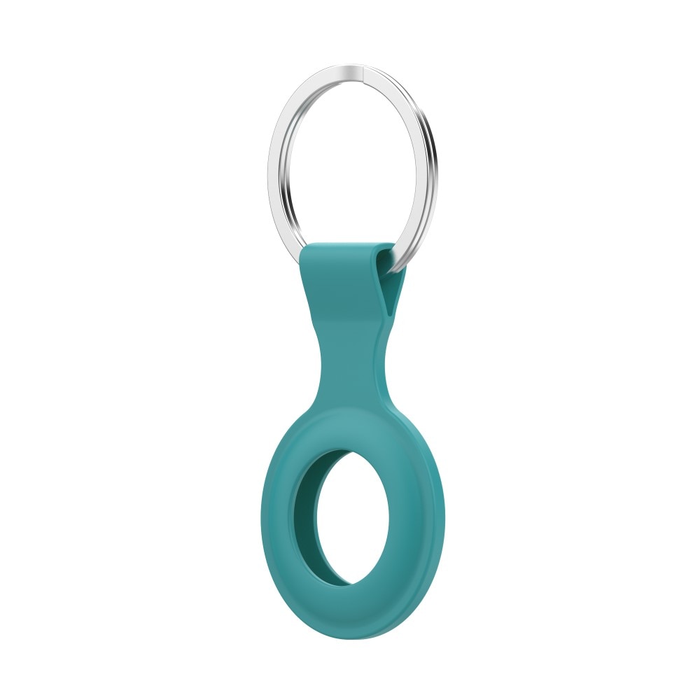 AirTag Silicone Key Ring Green