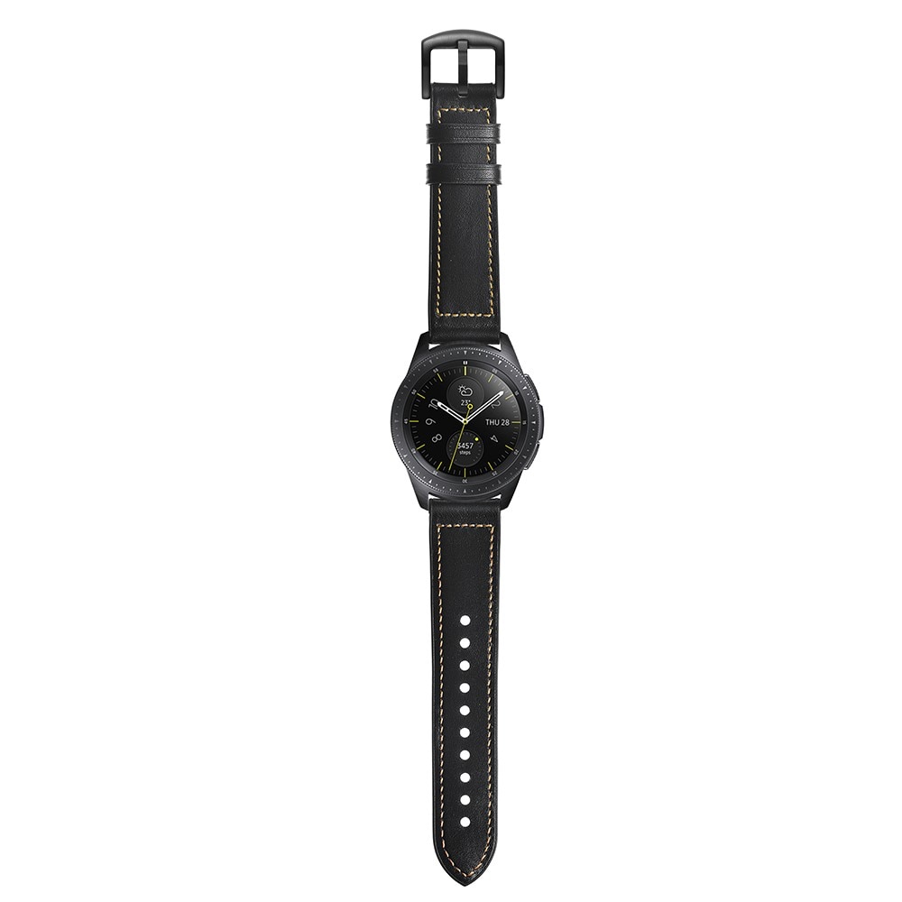 Samsung Galaxy Watch 4 Classic 42mm Premium Leather Band Black