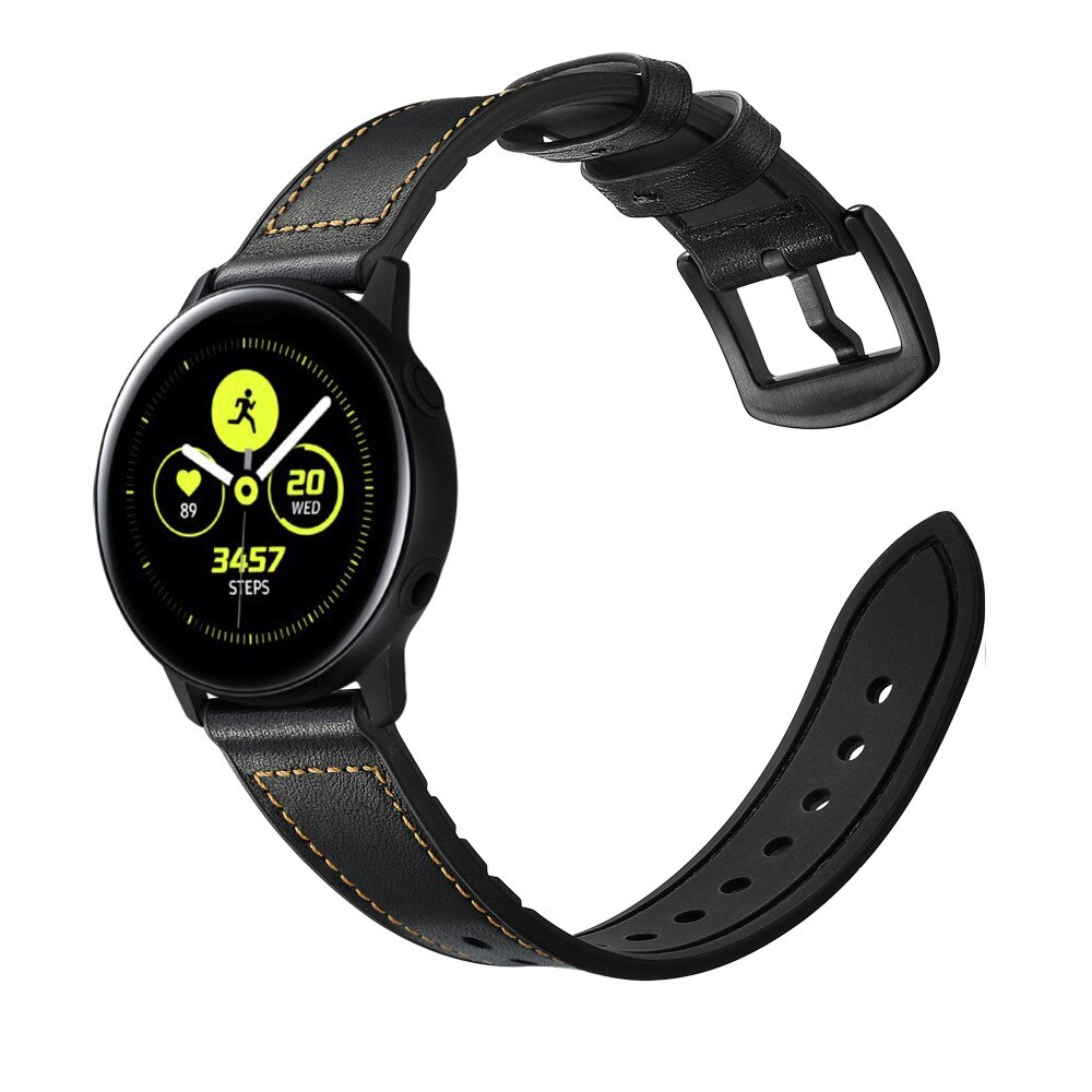 Samsung Galaxy Watch 4 44mm Premium Leather Band Black