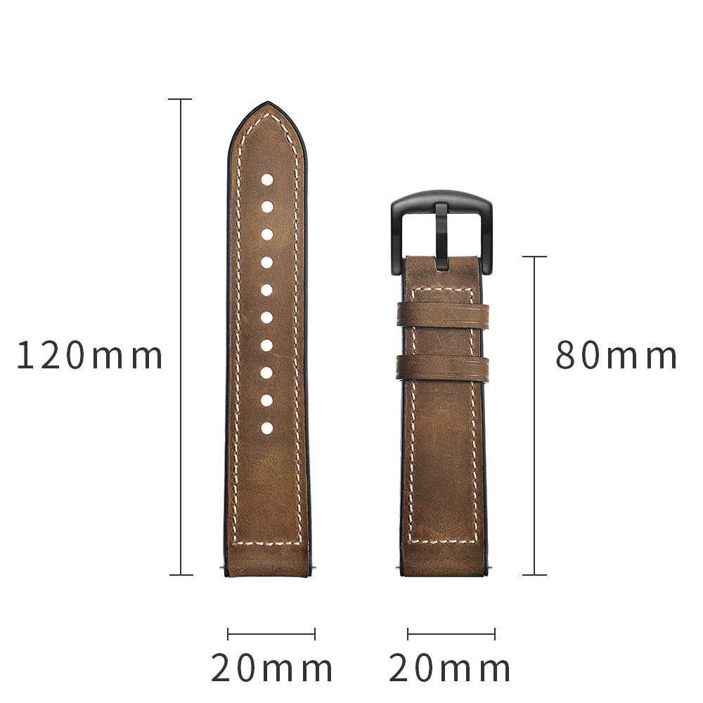 Samsung Galaxy Watch 5 44mm Premium Leather Band Brown