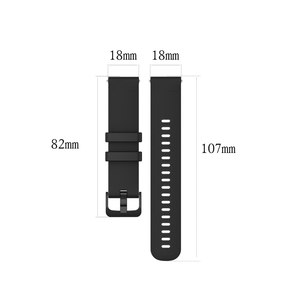 Garmin Forerunner 255S Silicone Band Black