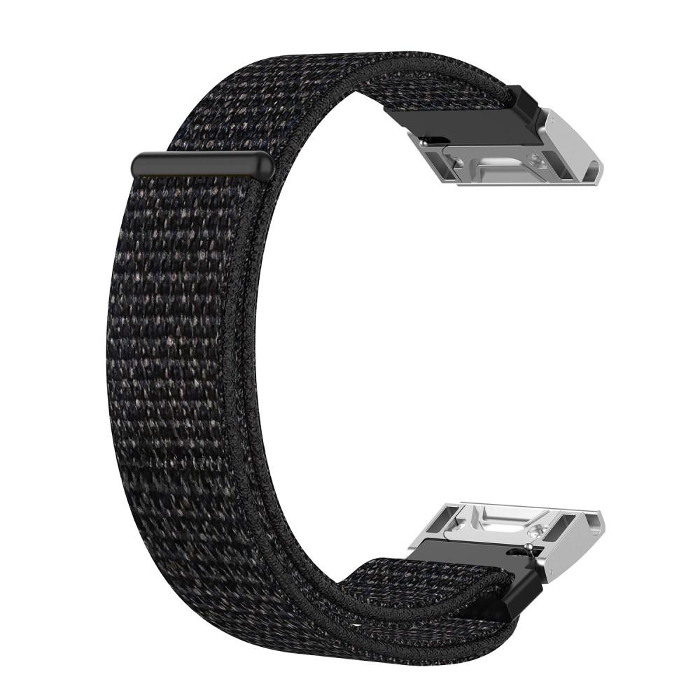 Garmin Fenix 7X/Fenix 6X/Fenix 6X Pro/Fenix 5X/Fenix 5X Plus Nylon Strap Black