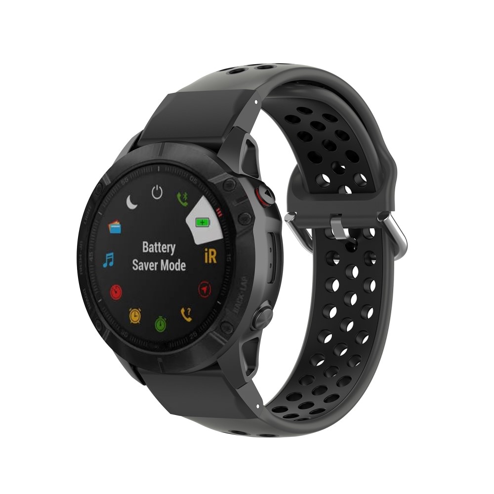 Garmin Fenix 7X Sport Silicone Band Black