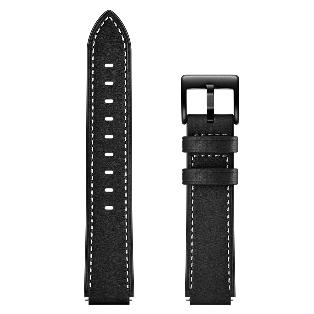 Universal 16mm Leather Strap Black