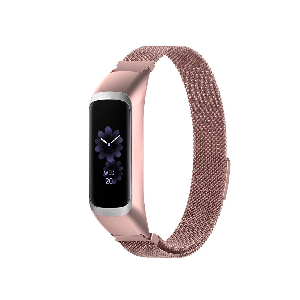 Samsung Galaxy Fit 2 Milanese Loop Band Pink Gold