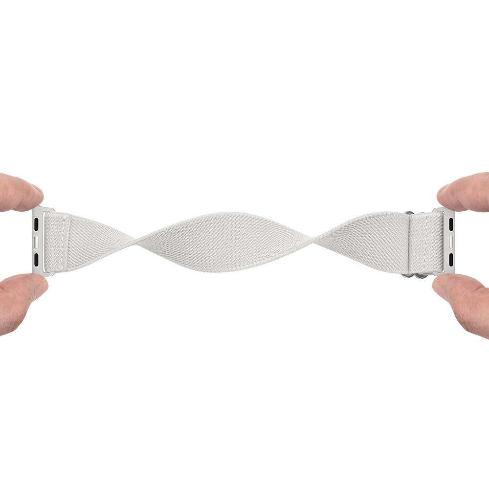 Apple Watch 41mm Series 9 Stretch Nylon Band White