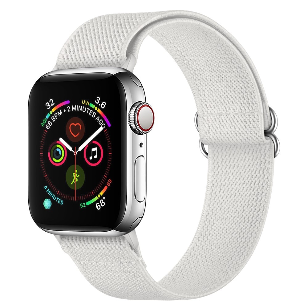 Apple Watch 41mm Series 8 Stretch Nylon Band White