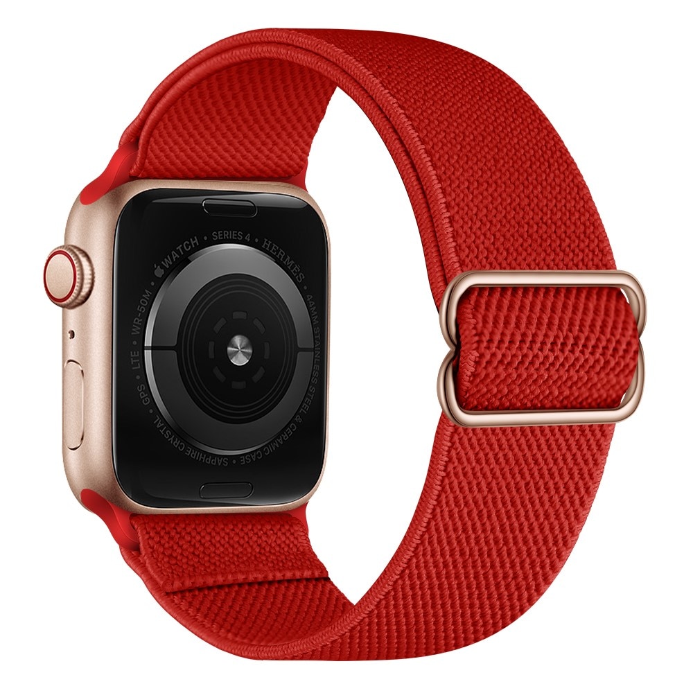 Apple Watch SE 44mm Stretch Nylon Band Red