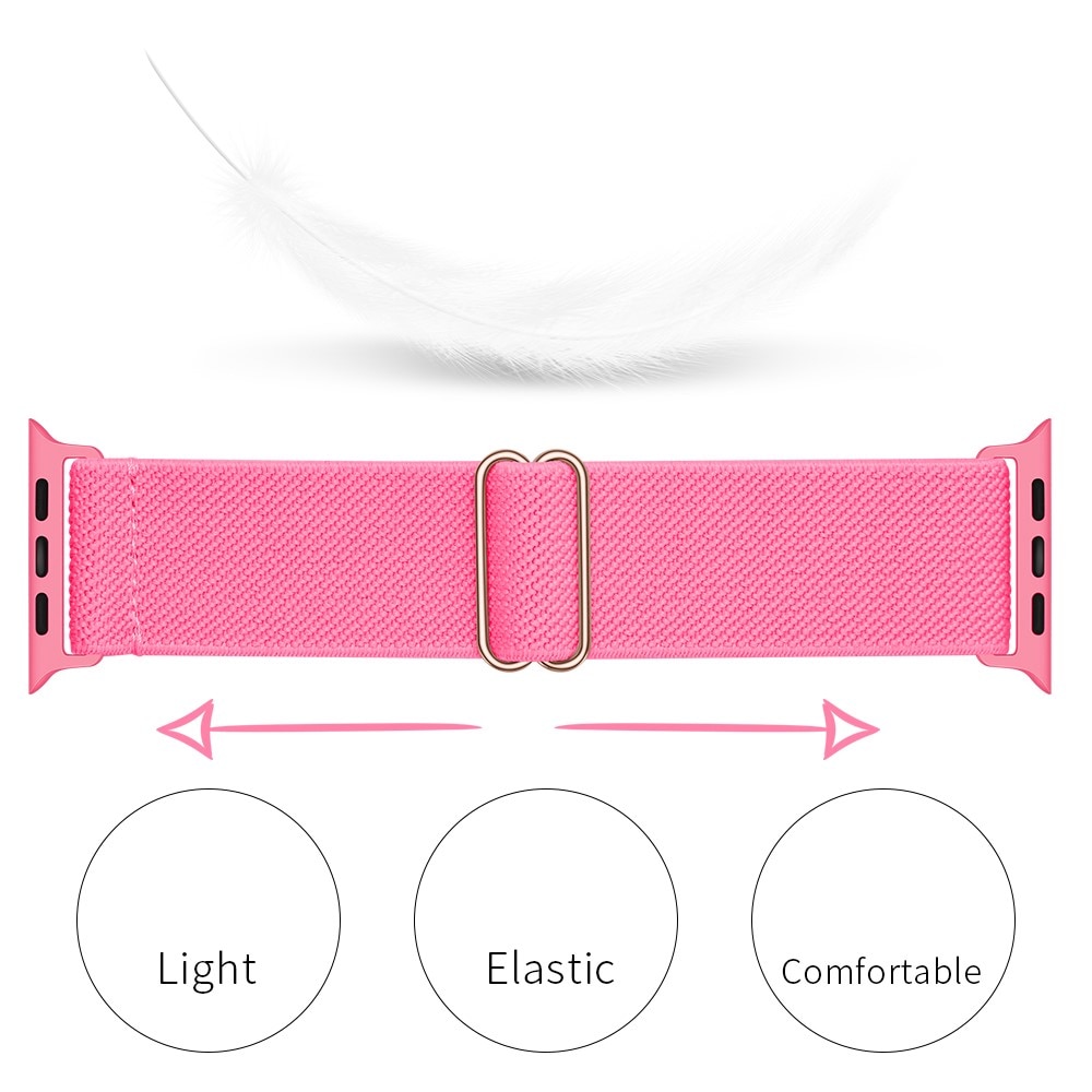 Apple Watch 45mm Series 9 Stretch Nylon Band fuchsia