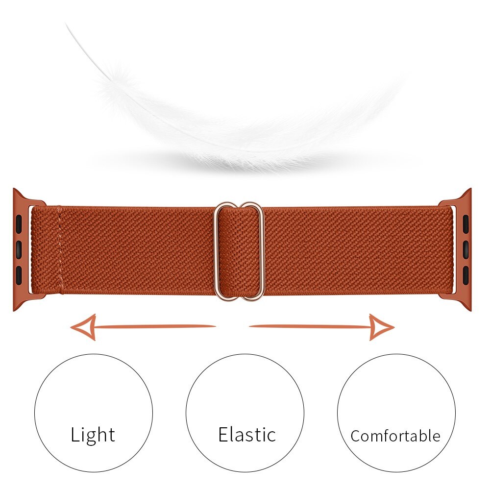 Apple Watch Series 9 41mm Stretch Nylon Band Brown