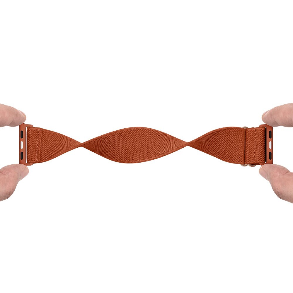 Apple Watch Series 9 41mm Stretch Nylon Band Brown