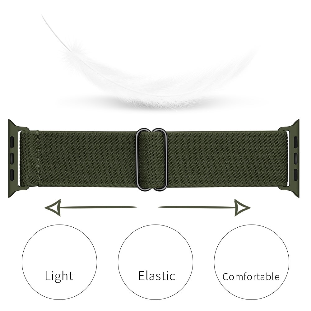 Apple Watch SE 40mm Stretch Nylon Band Green