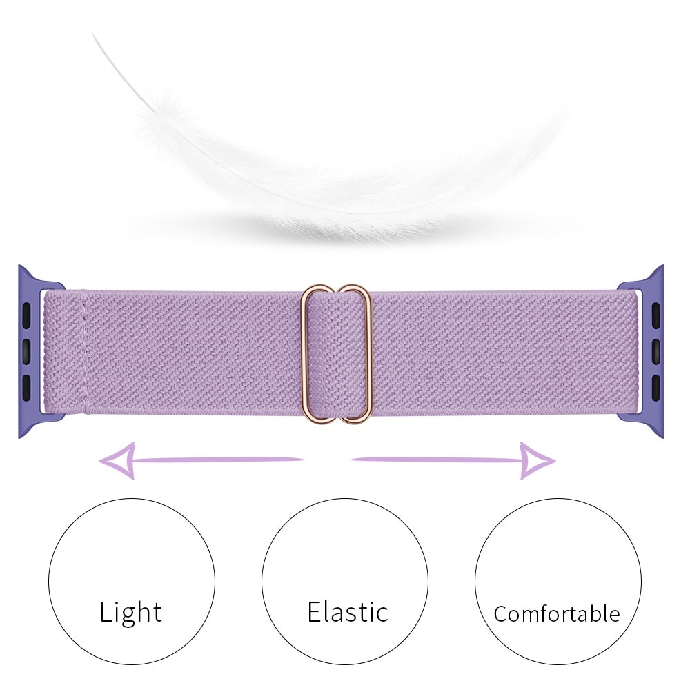 Apple Watch 41mm Series 8 Stretch Nylon Band Purple