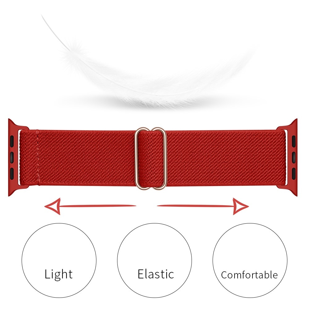 Apple Watch Ultra 49mm Stretch Nylon Band Red