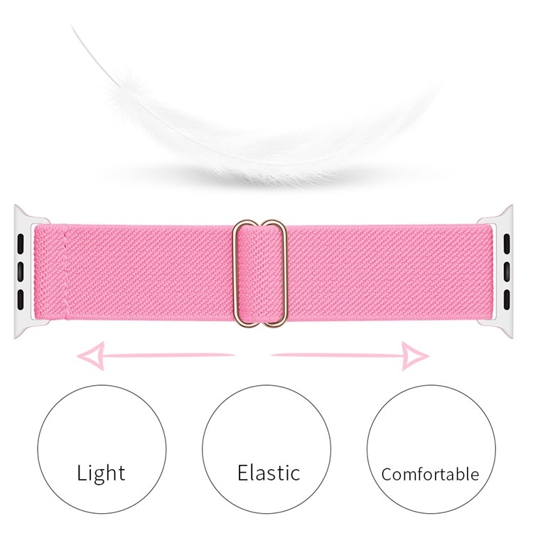 Apple Watch 45mm Series 9 Stretch Nylon Band Pink