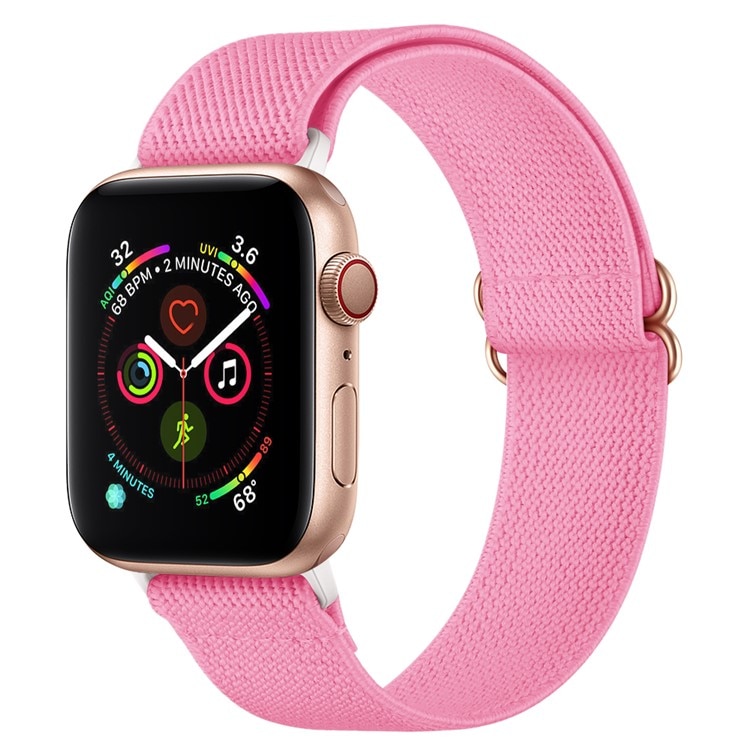 Apple Watch SE 44mm Stretch Nylon Band Pink