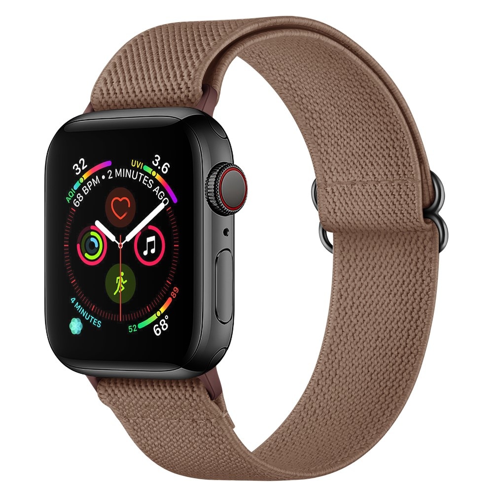Apple Watch 45mm Series 8 Stretch Nylon Band Brown