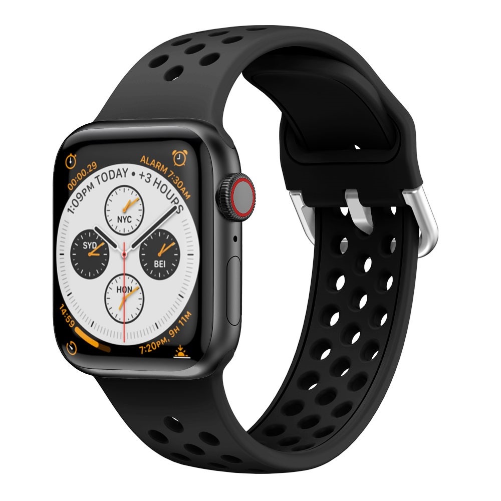 Apple Watch 42/44/45/49 mm Sport Silicone Band Black