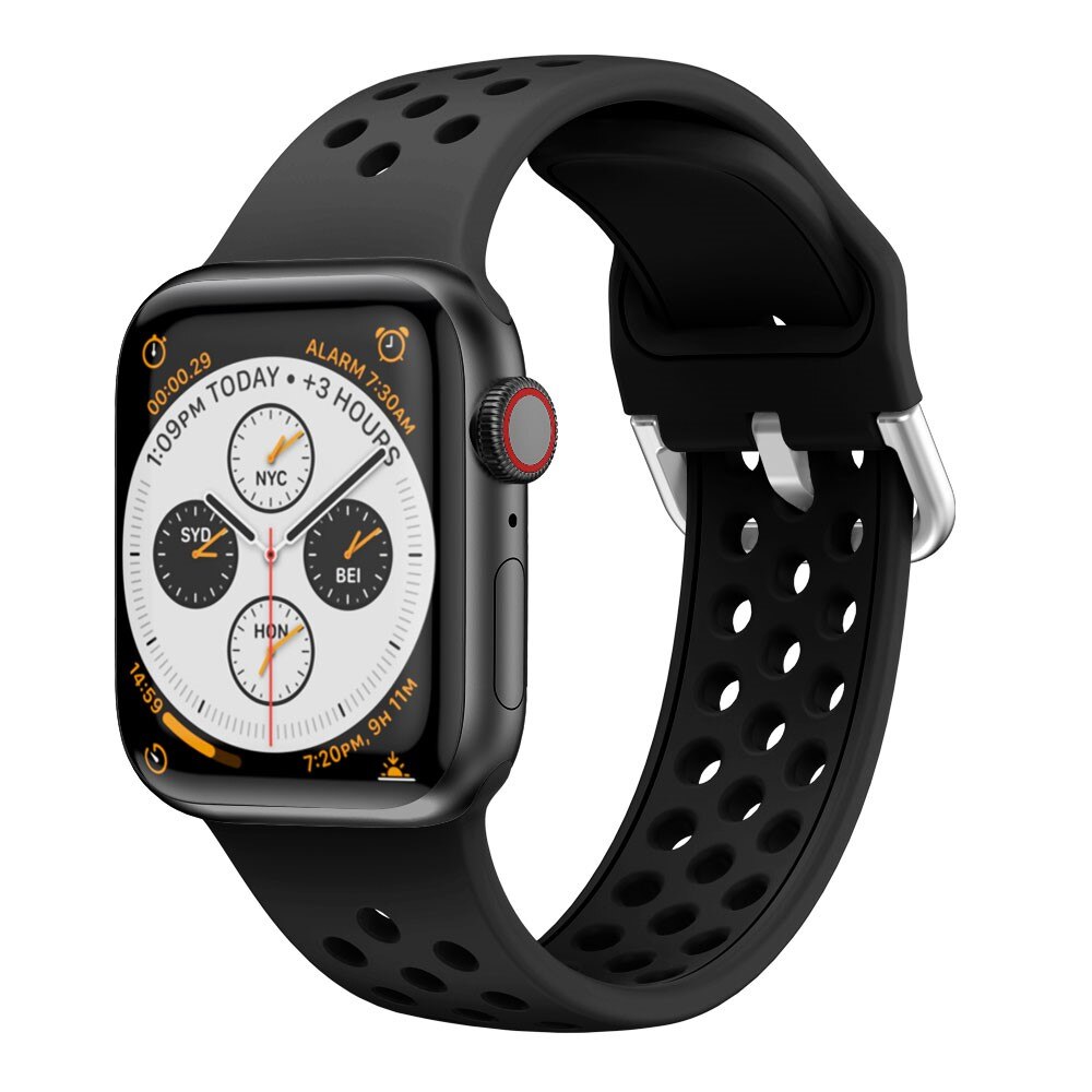Apple Watch 38/40/41 mm Sport Silicone Band Black