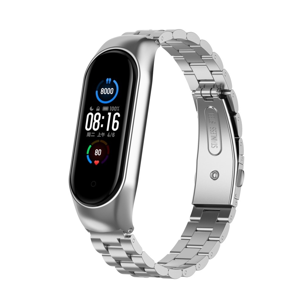 Xiaomi Mi Band 5/6 Metal Band Silver