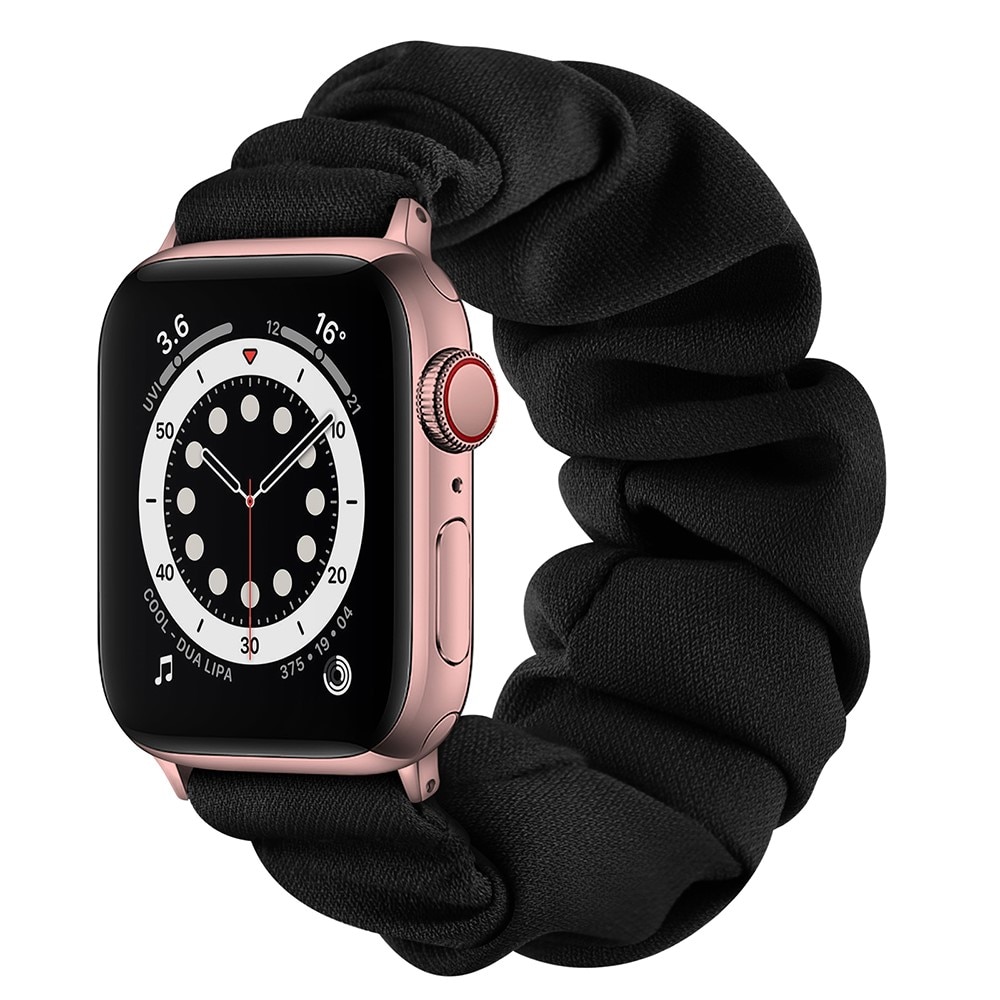 Scrunchie Bracelet Apple Watch 41mm Series 8 Black/Rose Gold