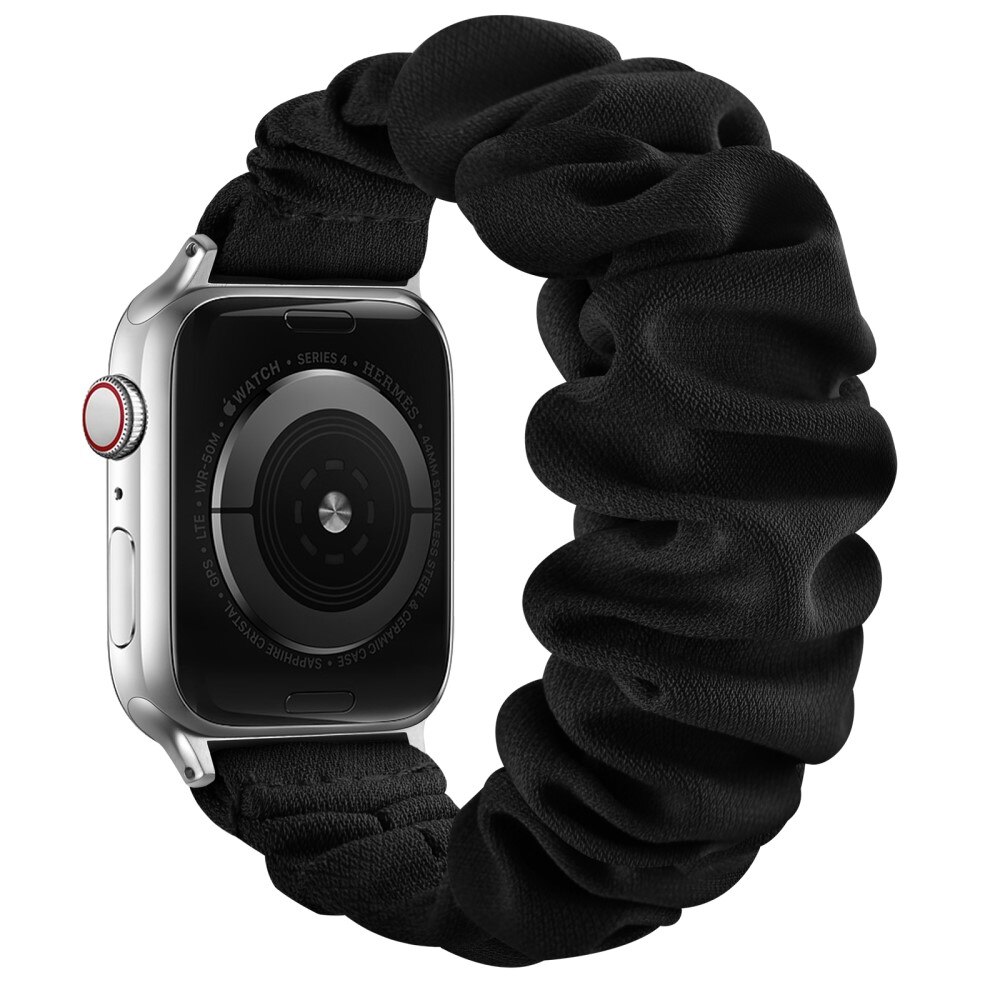 Scrunchie Bracelet Apple Watch 38mm Black/Silver