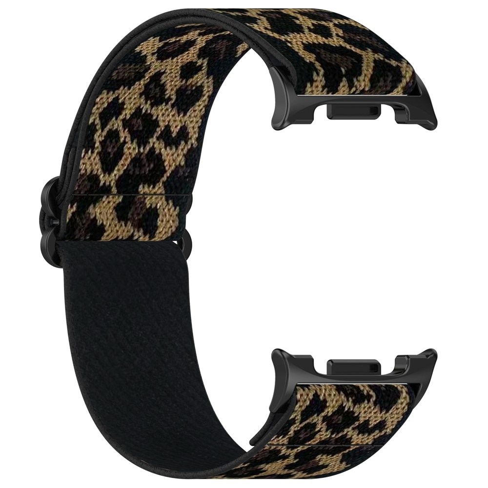 Samsung Galaxy Watch 8 Classic Stretch Nylon Band Leopard