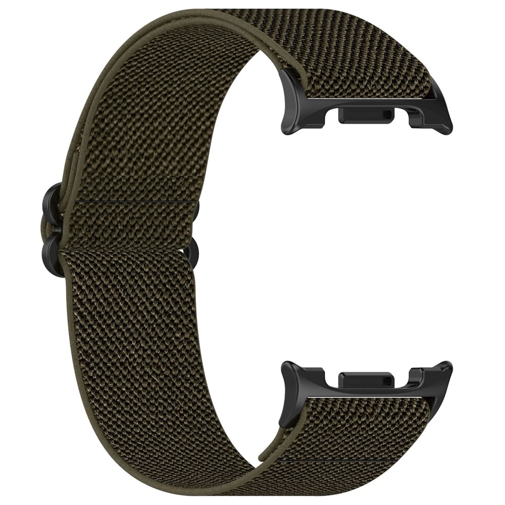 Samsung Galaxy Watch 8 Classic Stretch Nylon Band Dark Green