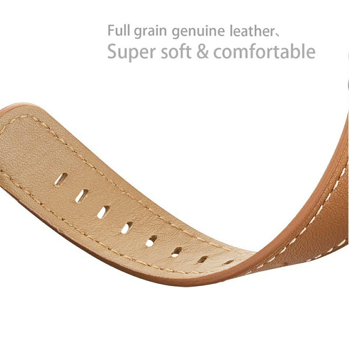 Samsung Galaxy Watch 8 40mm Leather Strap Cognac