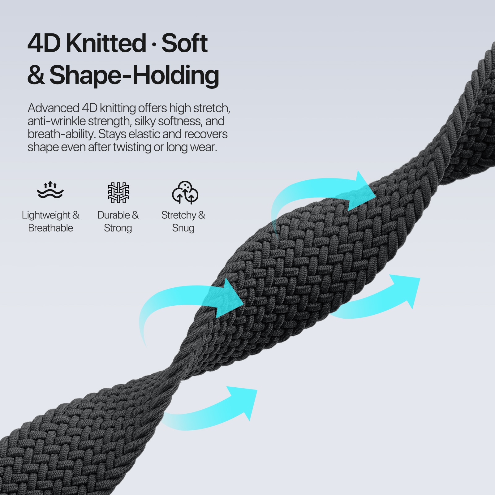 Apple Watch Series 9 45mm Nylon Woven Strap Navy