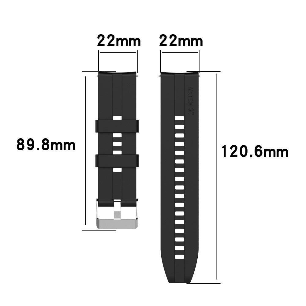 Huawei Watch 3/Watch 3 Pro Silicone Band Black