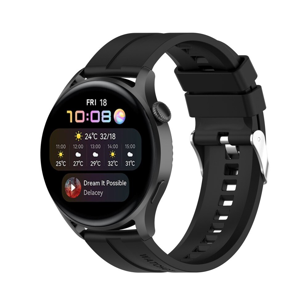 Huawei Watch 3/3 Pro Silicone Band Black