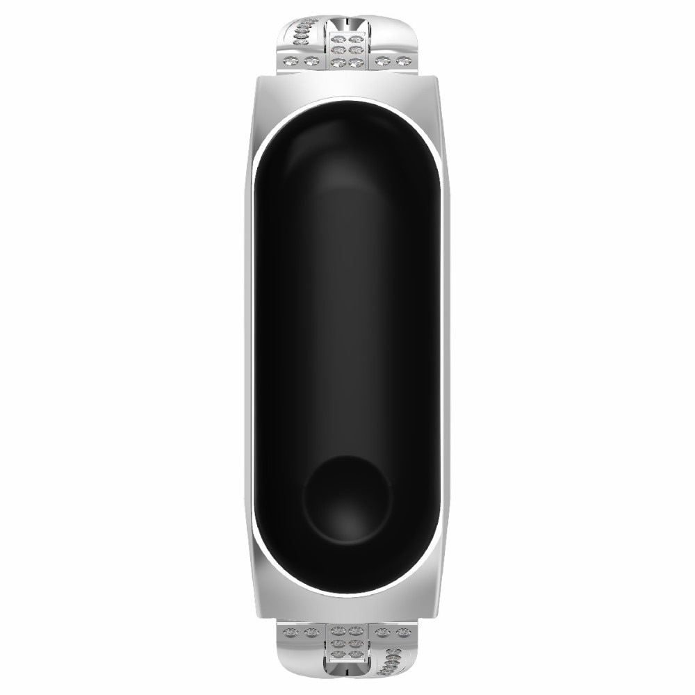 Xiaomi Mi Band 5/6 Crystal Bracelet Silver