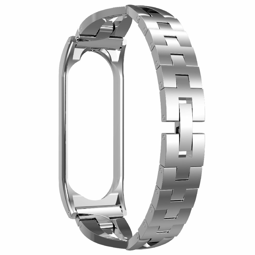 Xiaomi Mi Band 5/6 Crystal Bracelet Silver