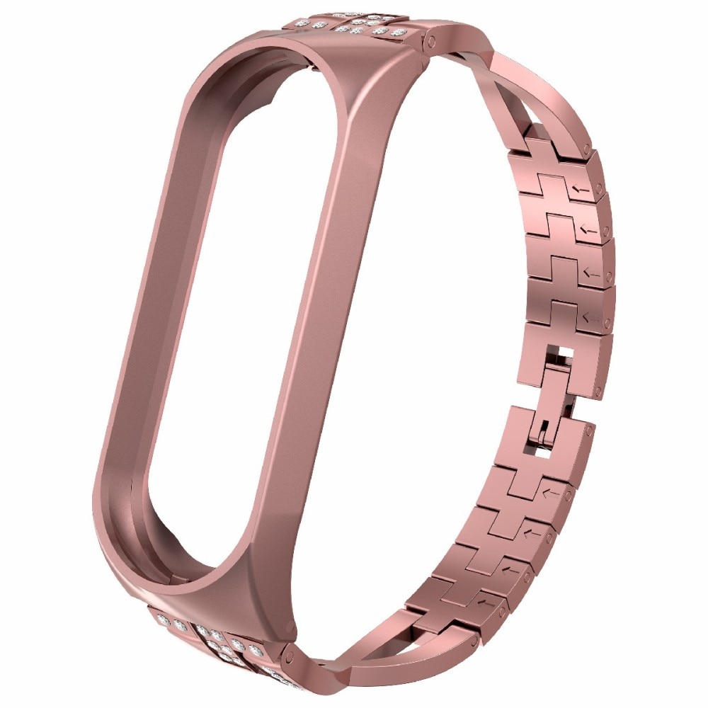 Xiaomi Mi Band 5/6 Crystal Bracelet Pink Gold