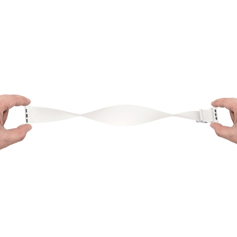 Apple Watch 42mm Silicone Stretch Band White